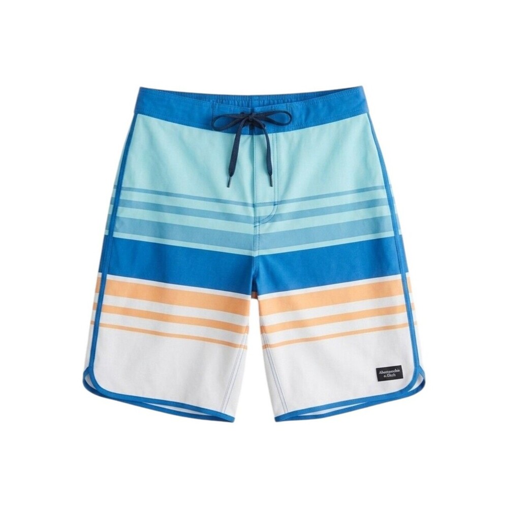A&F Kids Abercrombie Fitch Colorblock Board Shorts Swim Trunks Boys Size 15 16